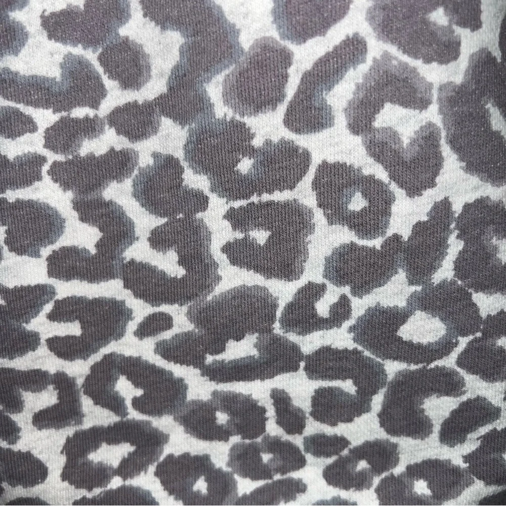 T by Talbots Classic French Terry Cheetah Sweatshirt Size Small